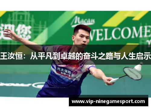 王汝恒：从平凡到卓越的奋斗之路与人生启示